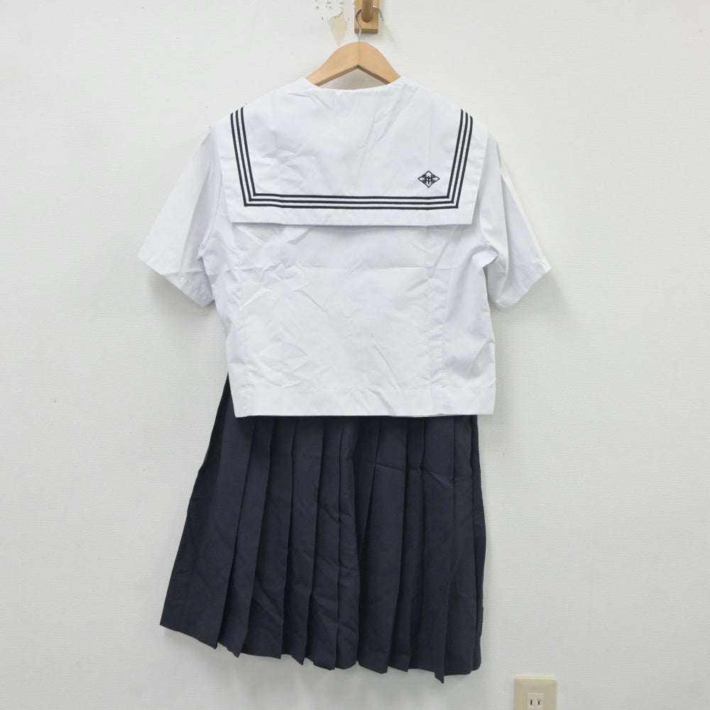 【中古】鳥取県 後藤ヶ丘中学校 女子制服 3点（セーラー服・スカート）sf017656