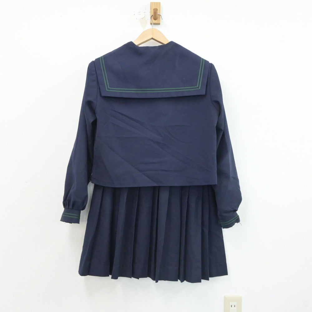 【中古】岡山県 矢掛中学校 女子制服 4点（セーラー服・スカート・スカート）sf017658