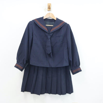 【中古】東京都 杉並区立松ノ木中学校 女子制服 4点（セーラー服・スカート）sf017662