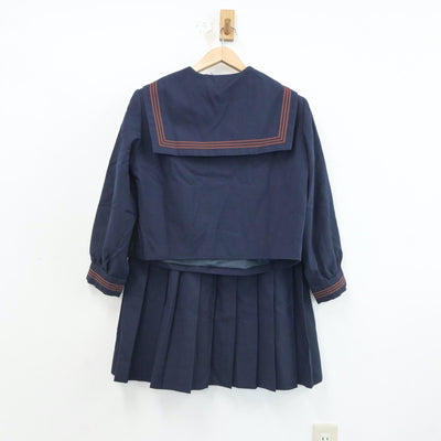 【中古】東京都 杉並区立松ノ木中学校 女子制服 4点（セーラー服・スカート）sf017662