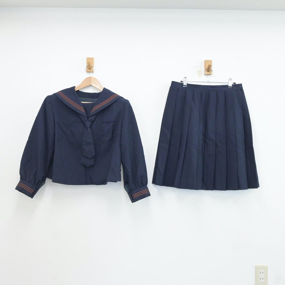 【中古】東京都 杉並区立松ノ木中学校 女子制服 4点（セーラー服・スカート）sf017662