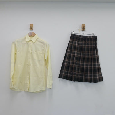 【中古】東京都 八王子高等学校 女子制服 5点（ブレザー・シャツ・ニット・スカート）sf017669