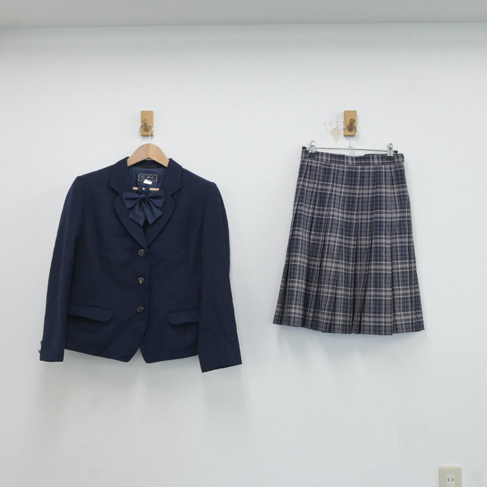 【中古】神奈川県 相模女子大学高等部 女子制服 4点（ブレザー・スカート・スカート）sf017671