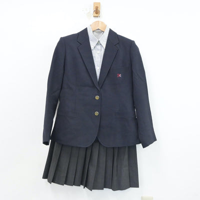 【中古】岐阜県 岐阜市立岐阜商業高等学校 女子制服 3点（ブレザー・シャツ・スカート）sf017675