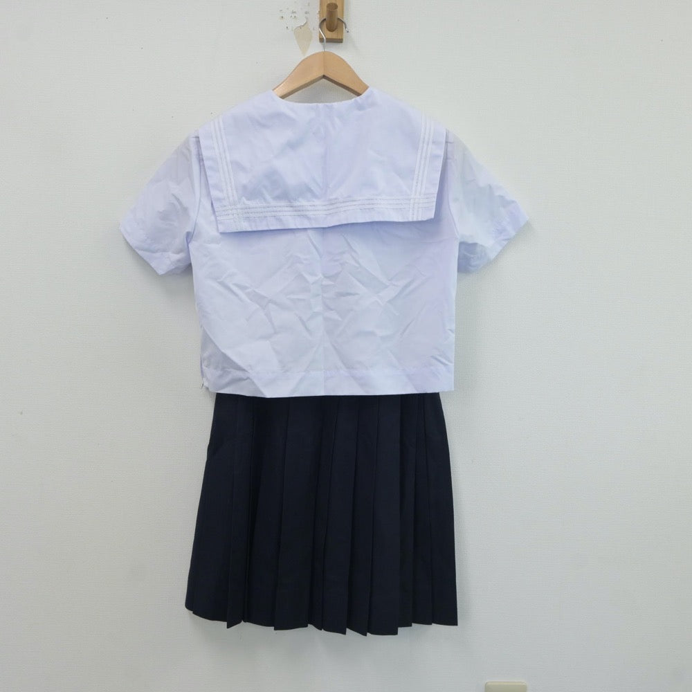 【中古】兵庫県 兵庫県立長田高等学校 女子制服 2点（セーラー服・スカート）sf017681