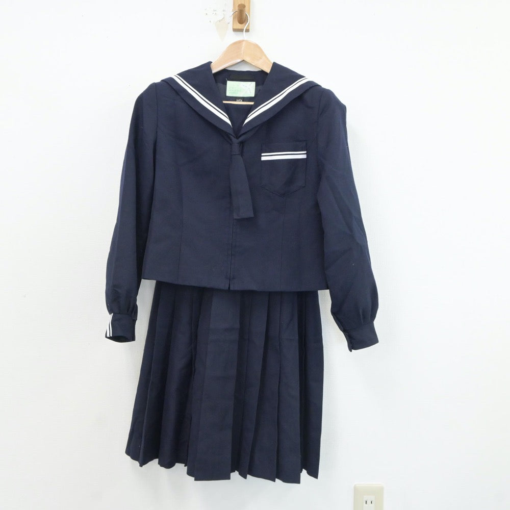 【中古】静岡県 浜松市立丸塚中学校 女子制服 3点（セーラー服・スカート）sf017682