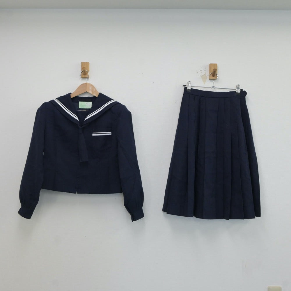 【中古】静岡県 浜松市立丸塚中学校 女子制服 3点（セーラー服・スカート）sf017682