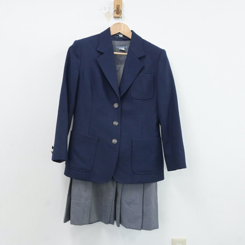 【中古】大阪府 大阪女学院高等学校 女子制服 2点（ブレザー・ジャンパースカート）sf017683