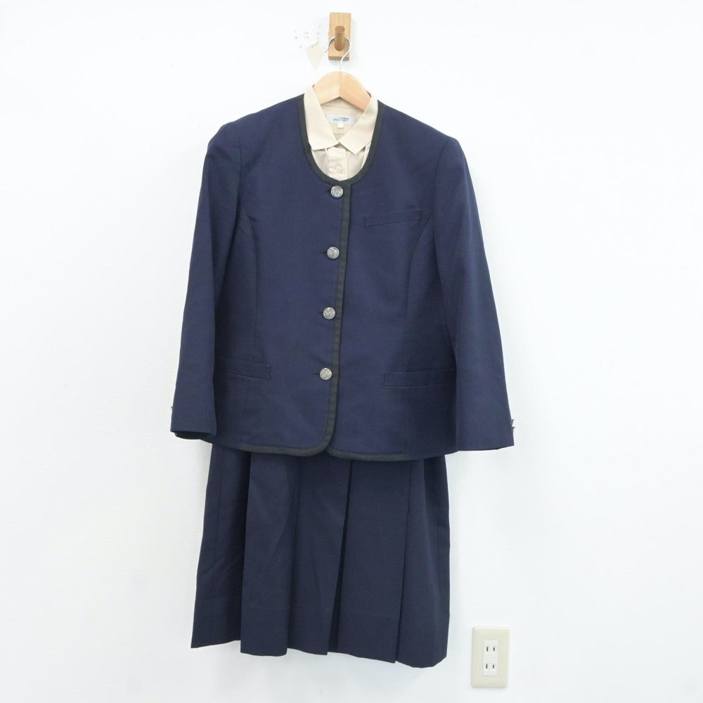 【中古】長野県 長野清泉女学院中学・高等学校 女子制服 3点（ブレザー・シャツ・ジャンパースカート）sf017691