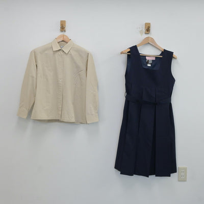 【中古】長野県 長野清泉女学院中学・高等学校 女子制服 3点（ブレザー・シャツ・ジャンパースカート）sf017692