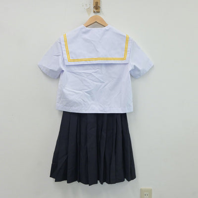 【中古】静岡県 掛川北中学校 女子制服 3点（セーラー服・スカート）sf017704