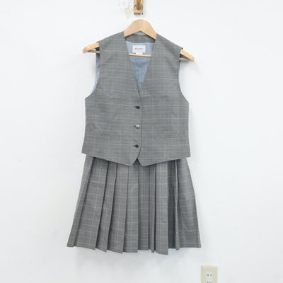 【中古】北海道 札幌市立上篠路中学校 女子制服 3点（ブレザー・ベスト・スカート）sf017707