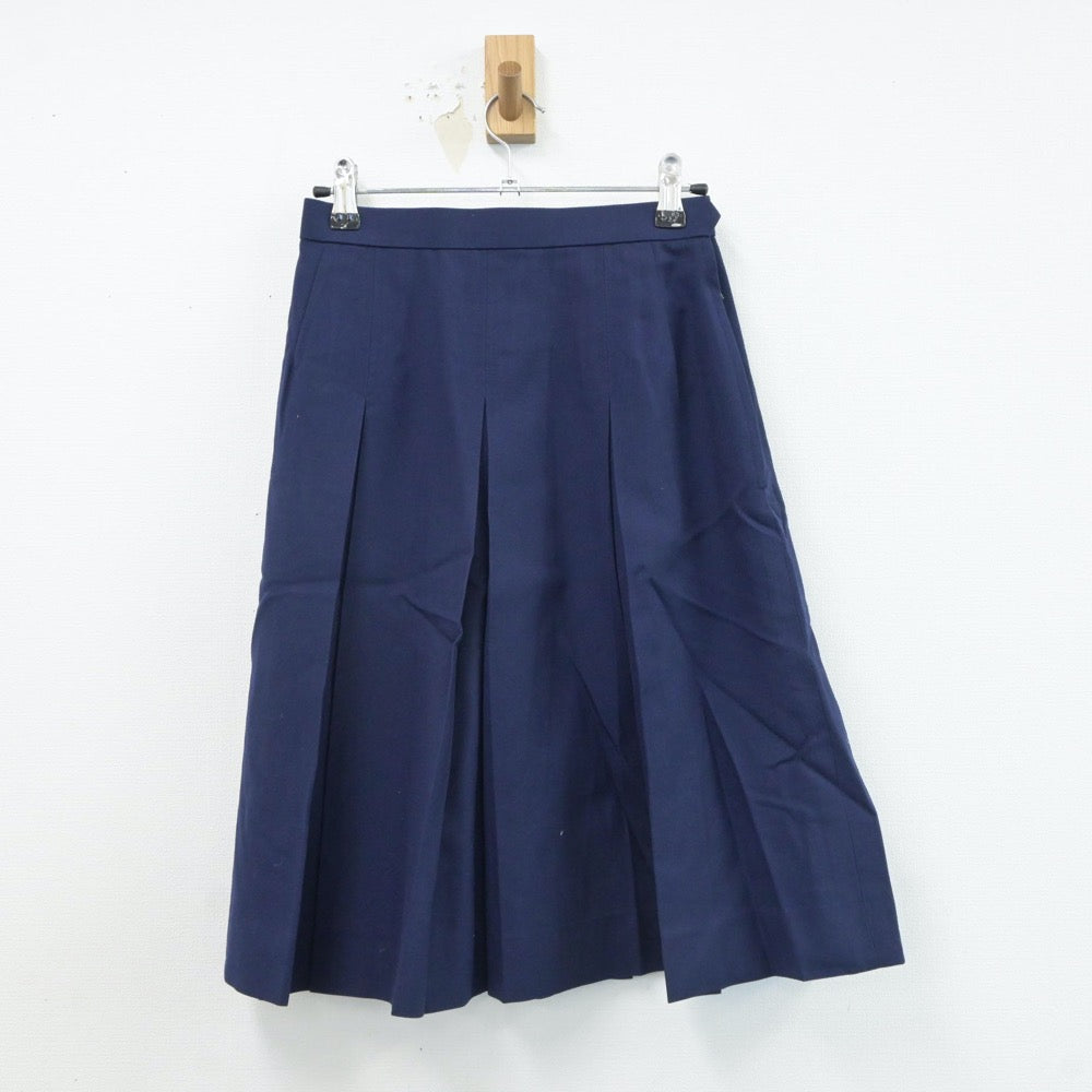 【中古】福島県 富田中学校 女子制服 2点（セーラー服・スカート）sf017708