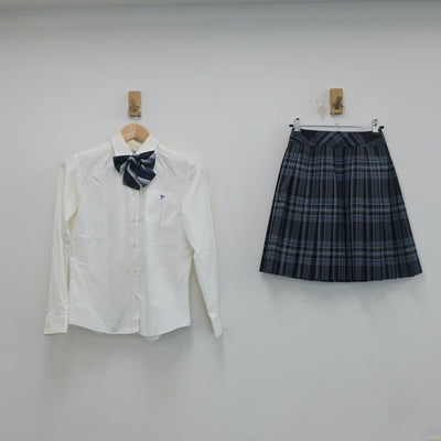 【中古】福島県 帝京安積高等学校 女子制服 4点（ブレザー・シャツ・スカート）sf017710