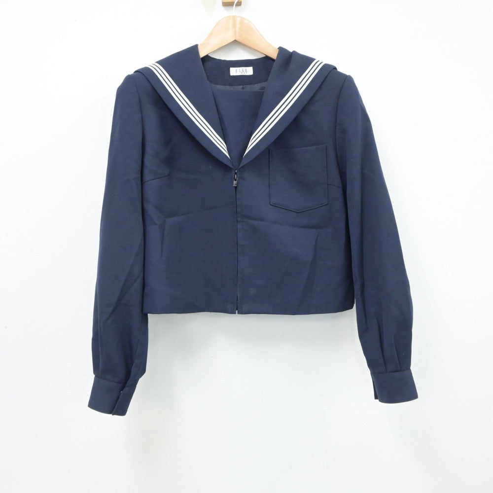 【中古】愛知県 尾西第三中学校 女子制服 2点（セーラー服・スカート）sf017714