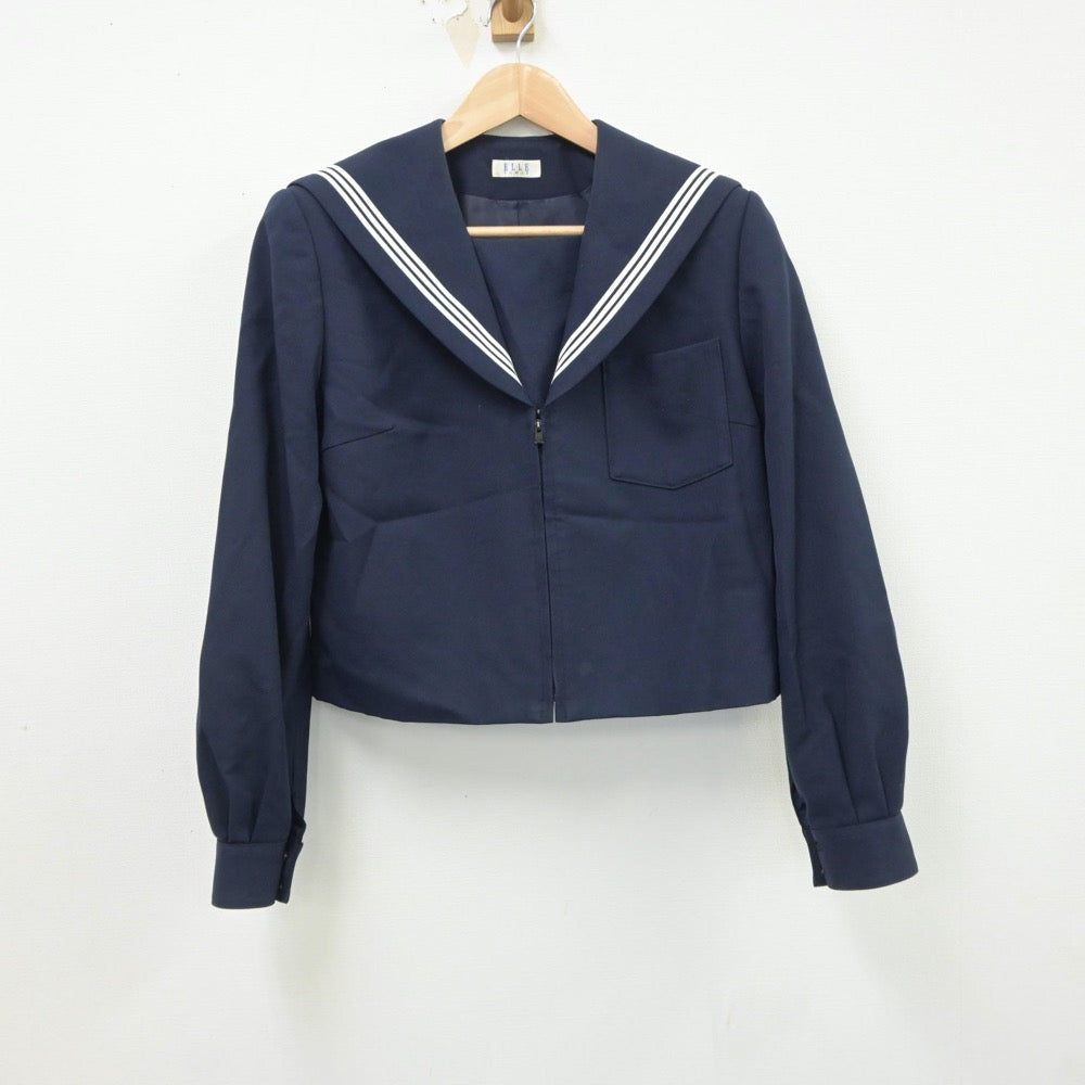 【中古】愛知県 尾西第三中学校 女子制服 2点（セーラー服・スカート）sf017715