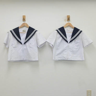 【中古】愛知県 尾西第三中学校 女子制服 2点（セーラー服）sf017717