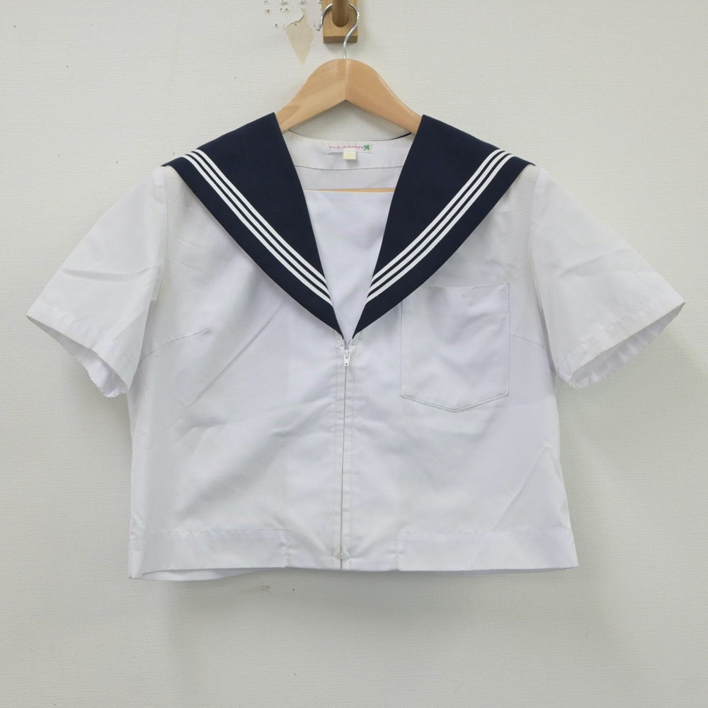 【中古】愛知県 尾西第三中学校 女子制服 2点（セーラー服）sf017717