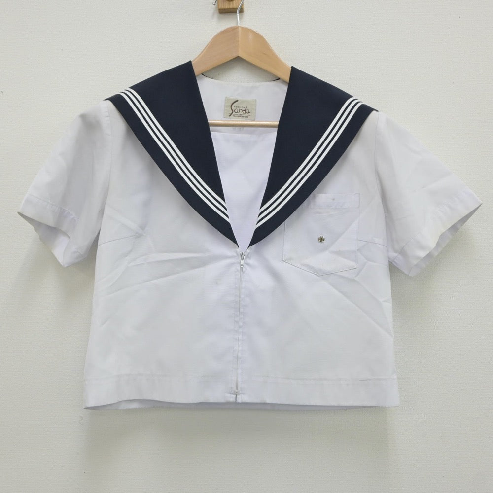 【中古】愛知県 尾西第三中学校 女子制服 2点（セーラー服）sf017717