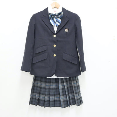 【中古】愛知県 愛知高等学校 女子制服 4点（ブレザー・シャツ・スカート）sf017718