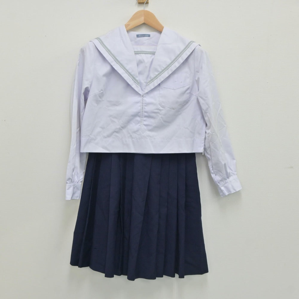 【中古】大阪府 四天王寺中学校・高等学校 女子制服 2点（セーラー服・スカート）sf017728