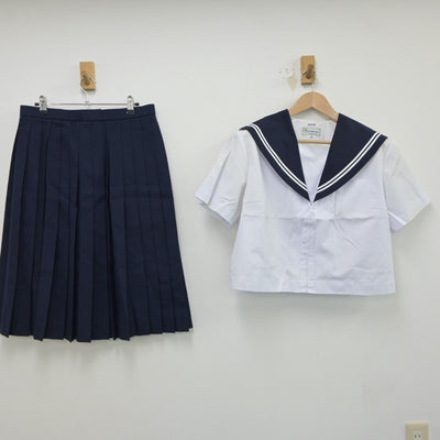 【中古】愛知県 愛西市立永和中学校 女子制服 4点（セーラー服・スカート）sf017742