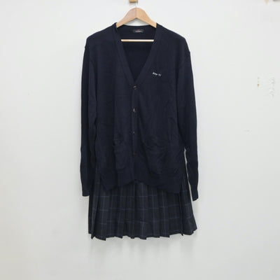 【中古】愛知県 名古屋市立西陵高等学校 女子制服 5点（ブレザー・シャツ・ニット・スカート）sf017745