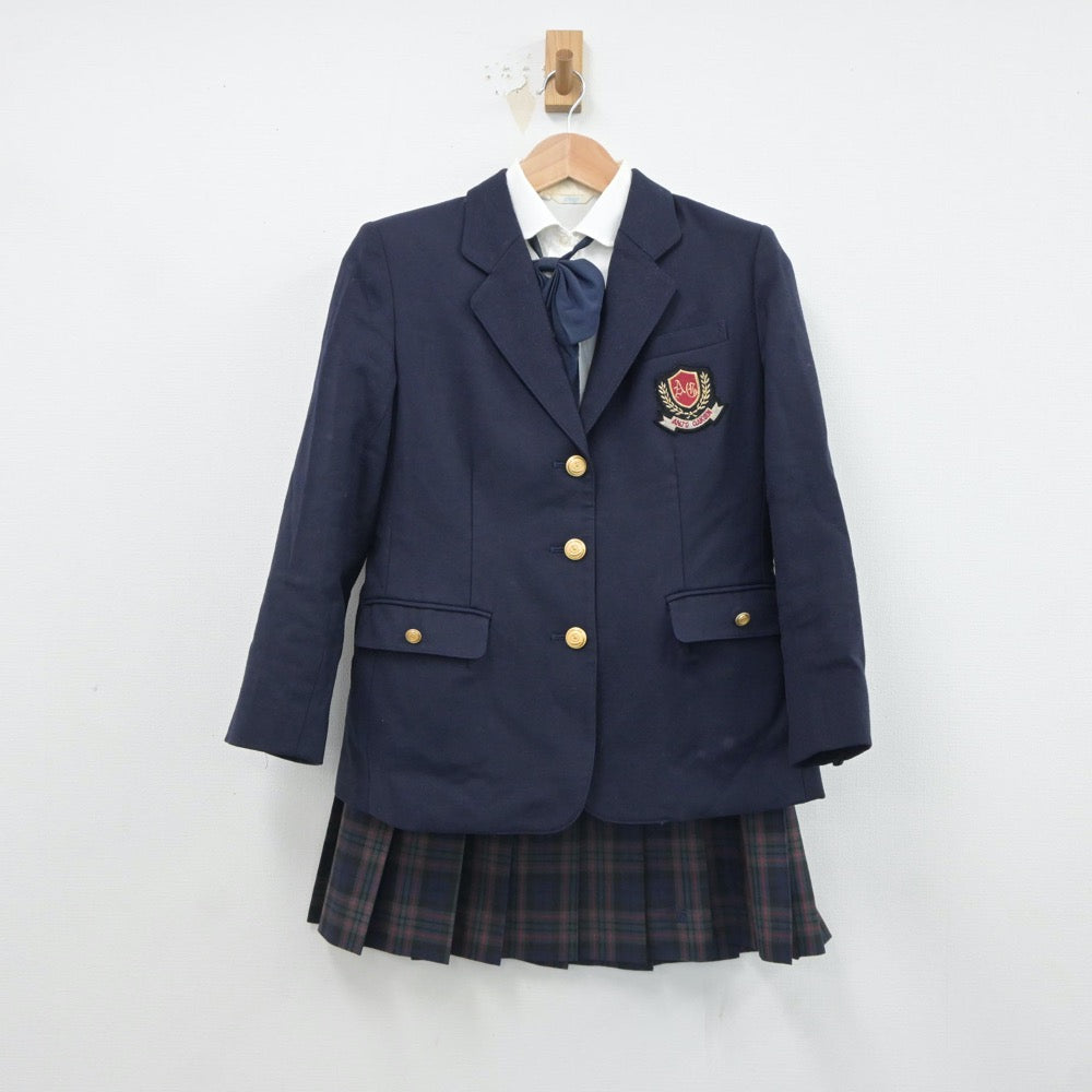 【中古】愛知県 安城学園高等学校 女子制服 5点（ブレザー・シャツ・ニット・スカート）sf017748