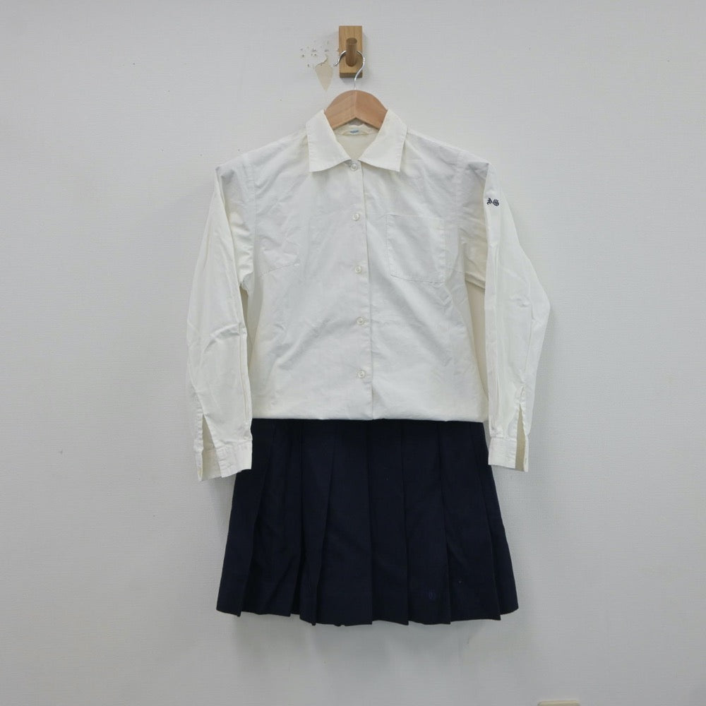 【中古】愛知県 安城学園高等学校 女子制服 3点（シャツ・ニット・スカート）sf017749