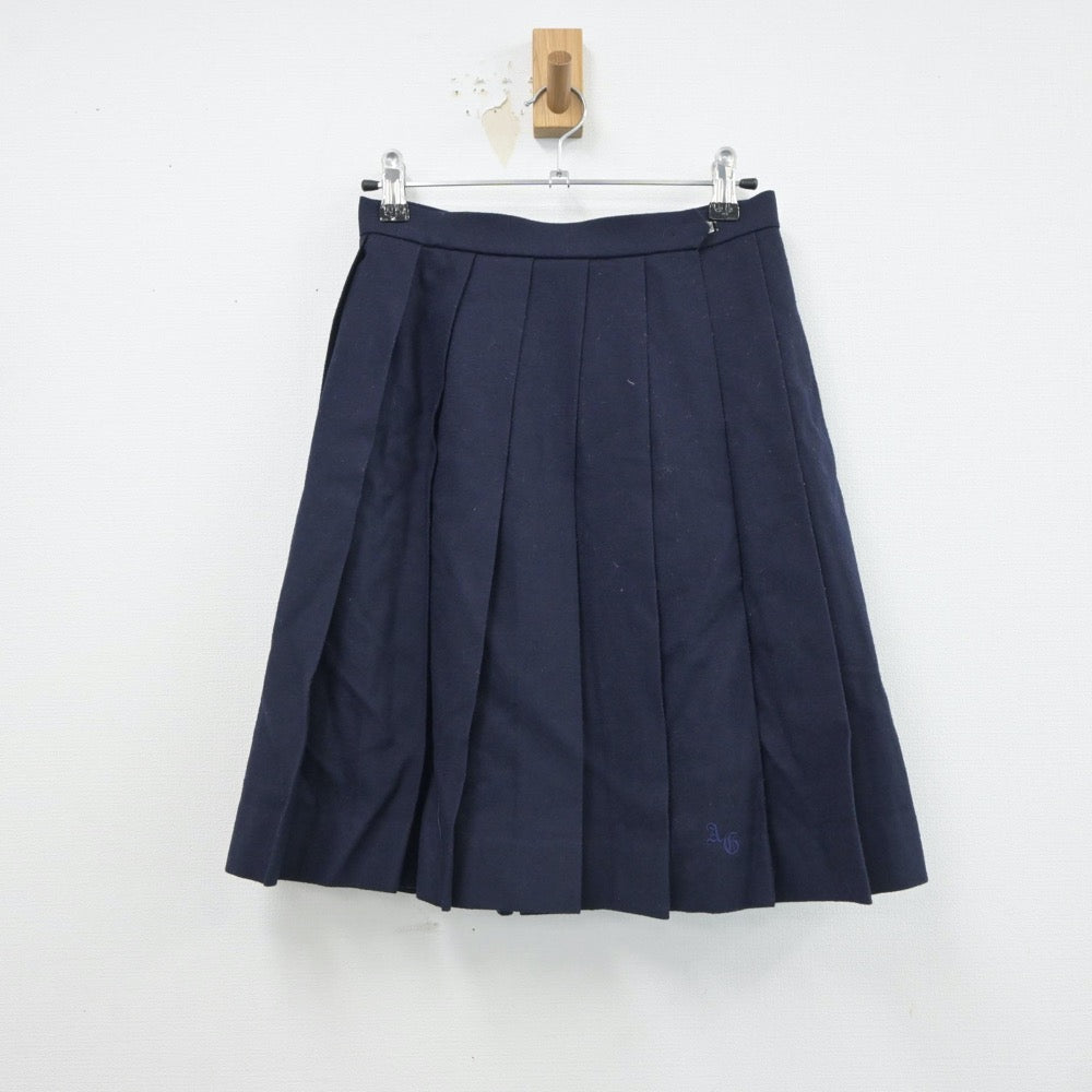 【中古】愛知県 安城学園高等学校 女子制服 3点（シャツ・ニット・スカート）sf017749