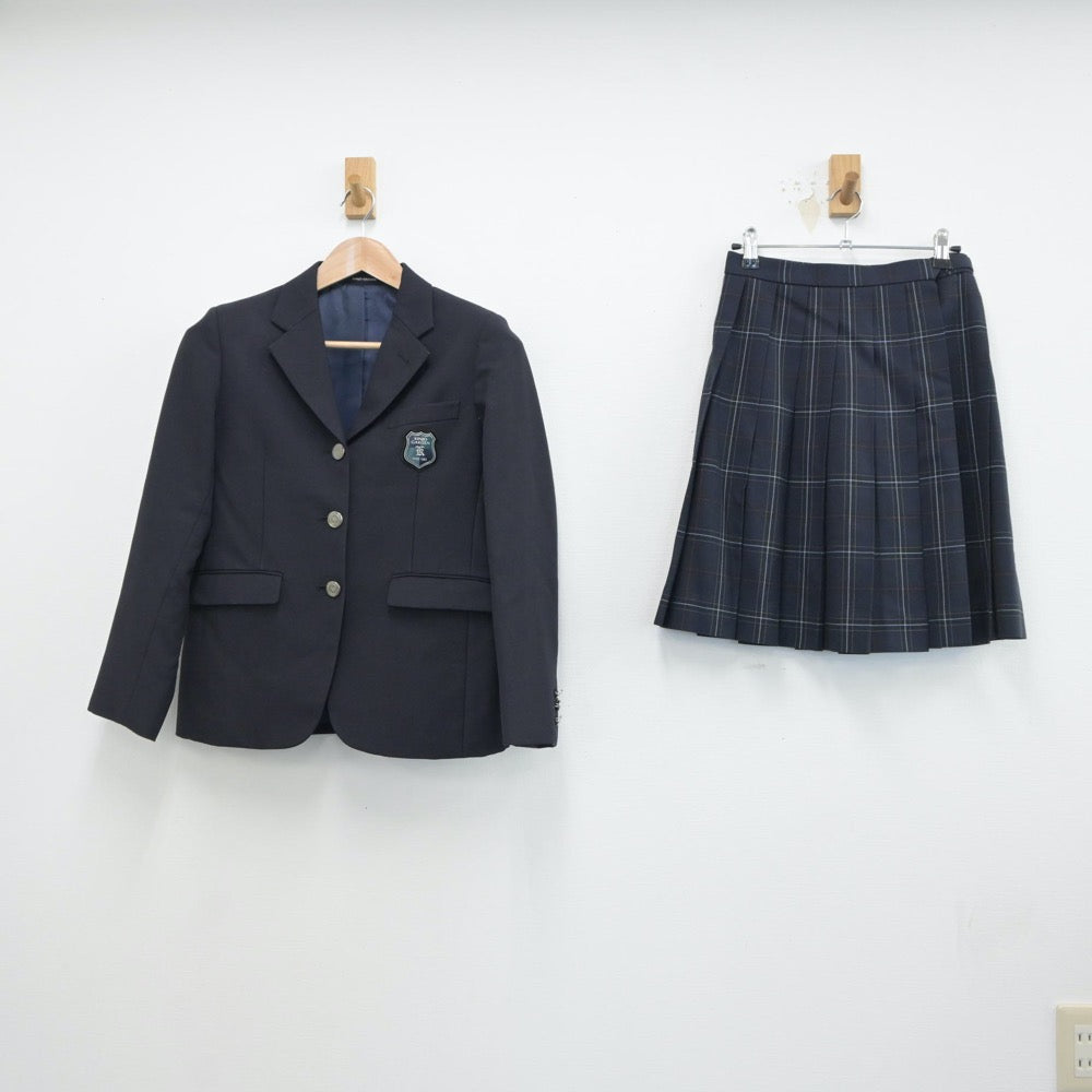 【中古】東京都 金城学園高等学校 女子制服 3点（ブレザー・ニット・スカート）sf017752