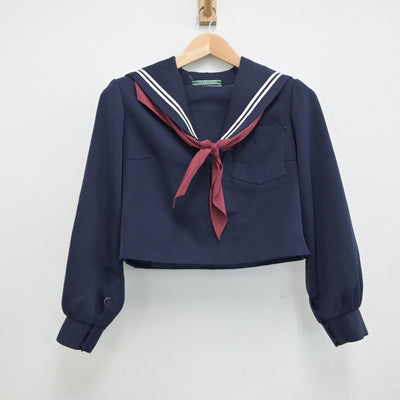 【中古】愛知県 豊南中学校 女子制服 3点（セーラー服・スカート）sf017754