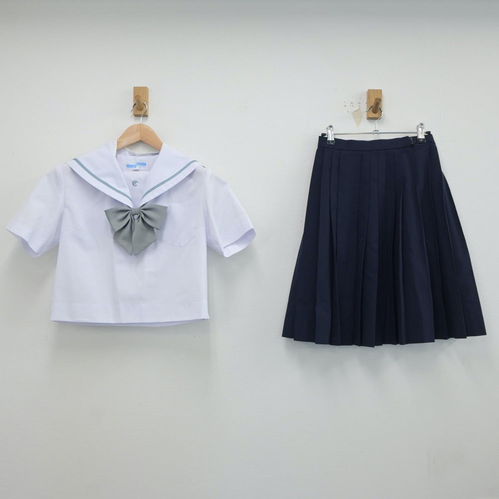 【中古】愛知県 知立高等学校 女子制服 3点（セーラー服・スカート）sf017756