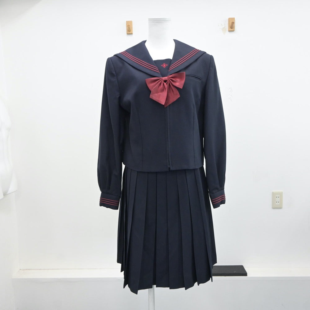 【中古】東京都 日本大学豊山女子中学校・高等学校 女子制服 3点（セーラー服・スカート）sf017759