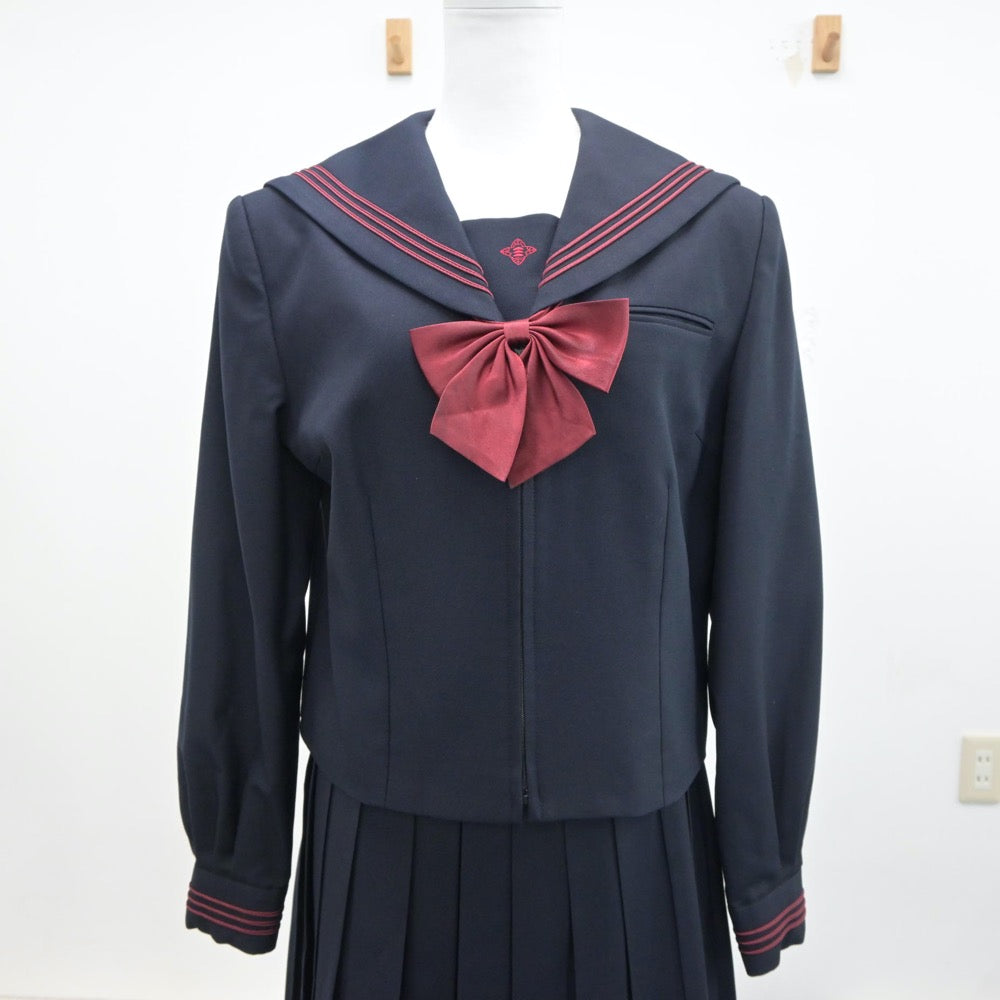 【中古】東京都 日本大学豊山女子中学校・高等学校 女子制服 3点（セーラー服・スカート）sf017759