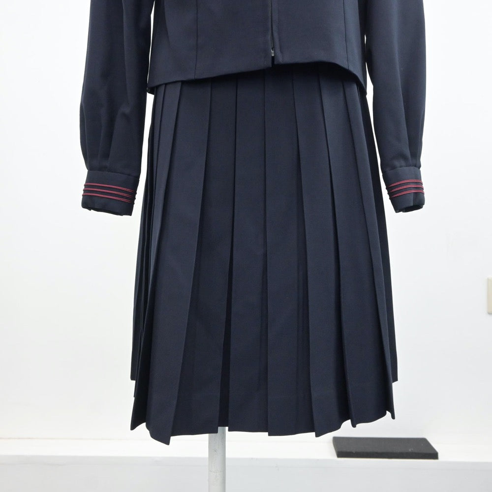 【中古】東京都 日本大学豊山女子中学校・高等学校 女子制服 3点（セーラー服・スカート）sf017759