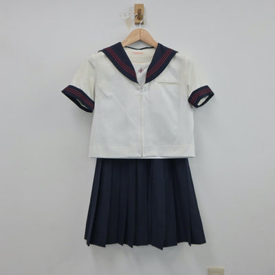 【中古】東京都 日本大学豊山女子中学校・高等学校 女子制服 2点（セーラー服・スカート）sf017760