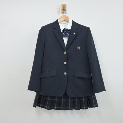 【中古】東京都 日本大学豊山女子中学校・高等学校 女子制服 5点（ブレザー・シャツ・スカート）sf017762