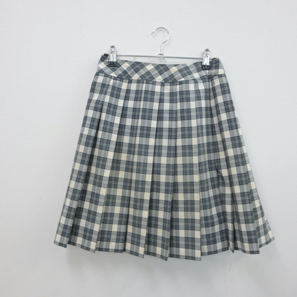 【中古】東京都 日本大学豊山女子中学校・高等学校 女子制服 3点（シャツ・ニットベスト・スカート）sf017769