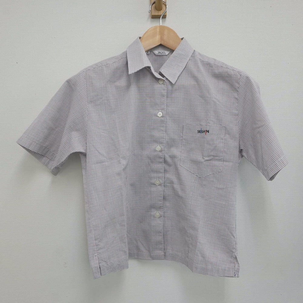 【中古】山口県 山口県立成進高等学校 女子制服 3点（シャツ・スカート）sf017773