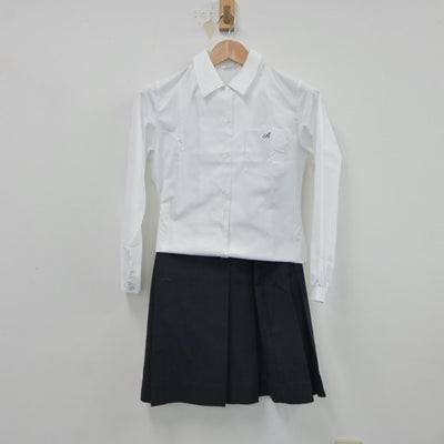 【中古】山口県 山口県立厚狭高等学校 女子制服 5点（ブレザー・シャツ・ニット・スカート）sf017775