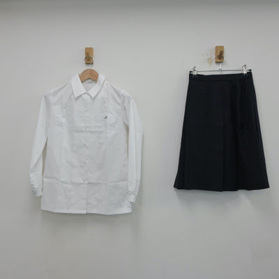 【中古】山口県 山口県立厚狭高等学校 女子制服 5点（ブレザー・シャツ・ニット・スカート）sf017775