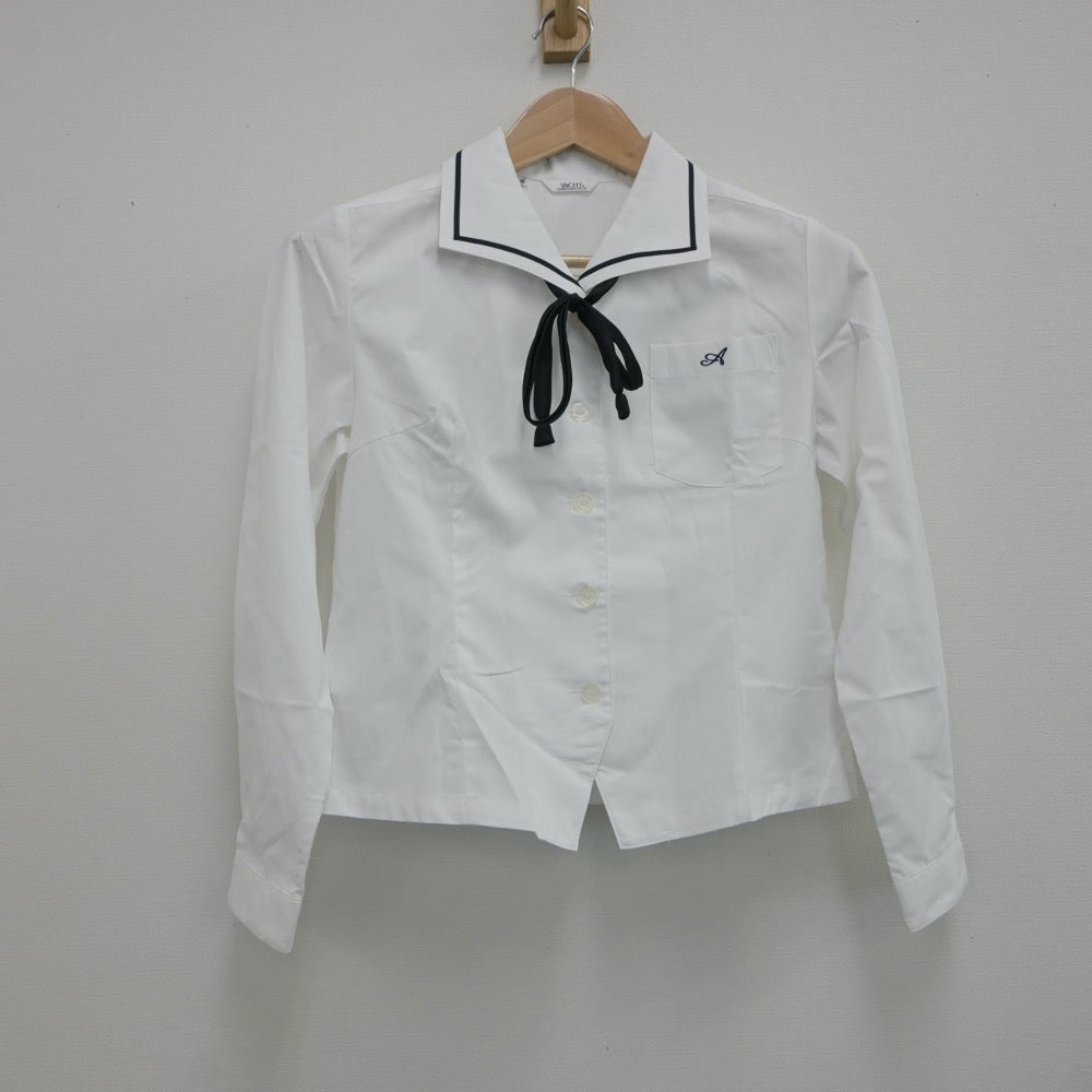 【中古】山口県 山口県立厚狭高等学校 女子制服 5点（セーラー服・ニットベスト・スカート）sf017776