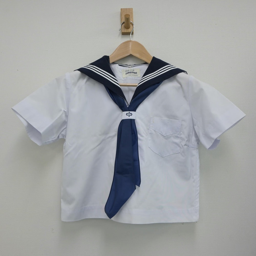 【中古】兵庫県 安室中学校 女子制服 3点（セーラー服・スカート）sf017784