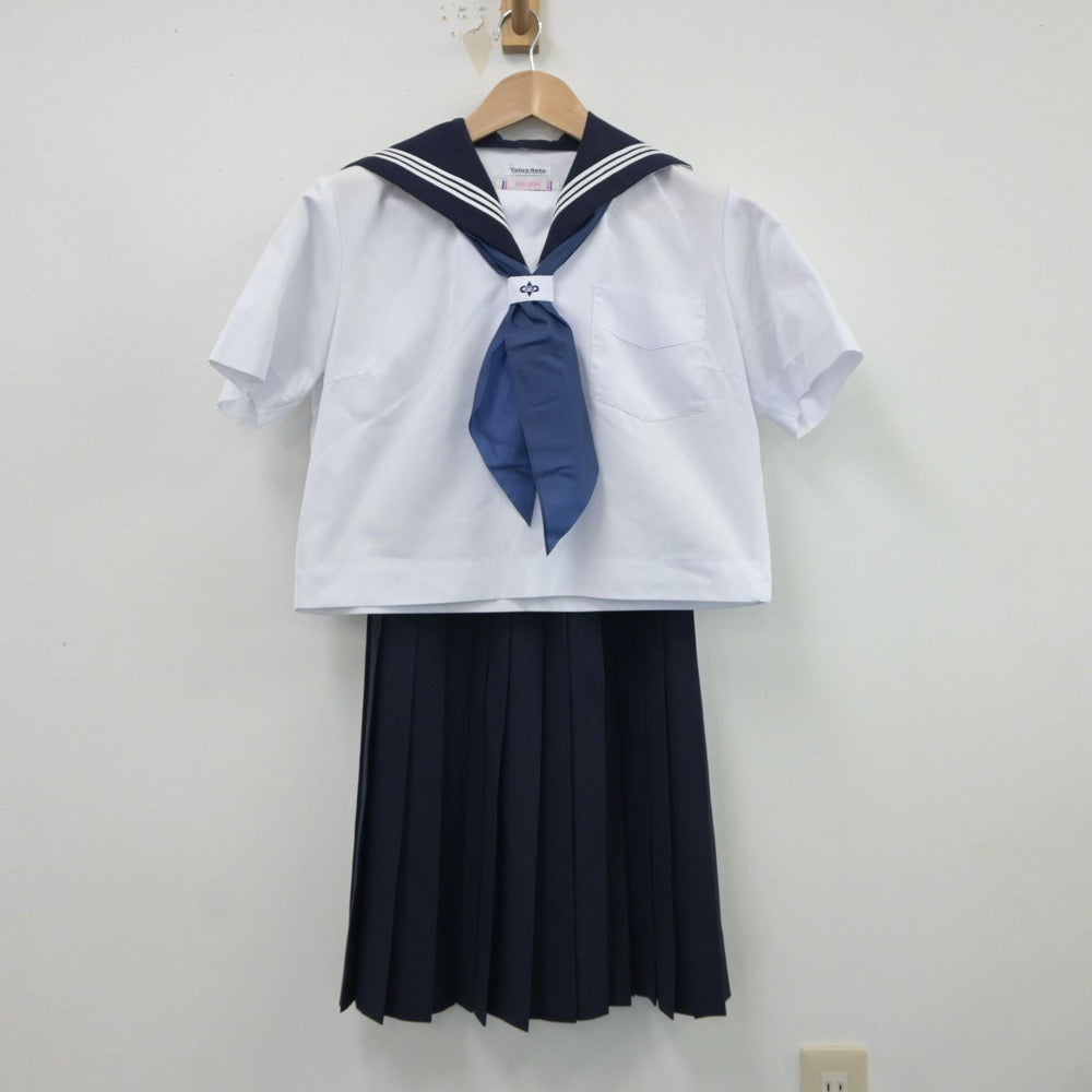 【中古】兵庫県 安室中学校 女子制服 4点（セーラー服・スカート）sf017785