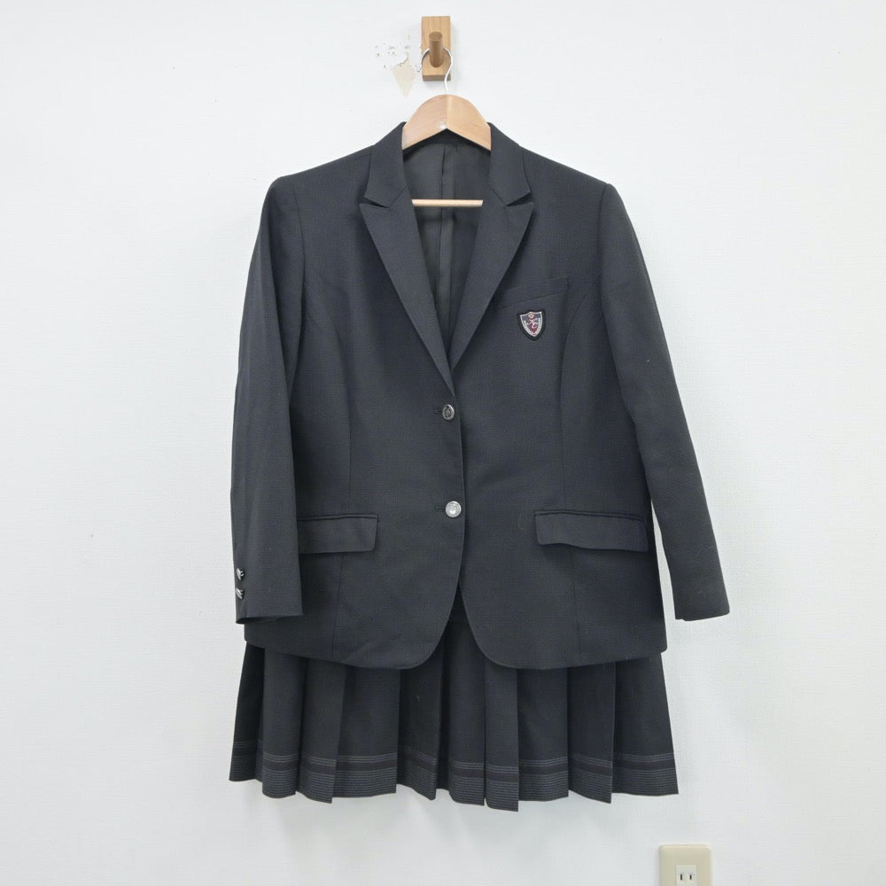 【中古】石川県 石川県小松商業高等学校 女子制服 2点（ブレザー・スカート）sf017799