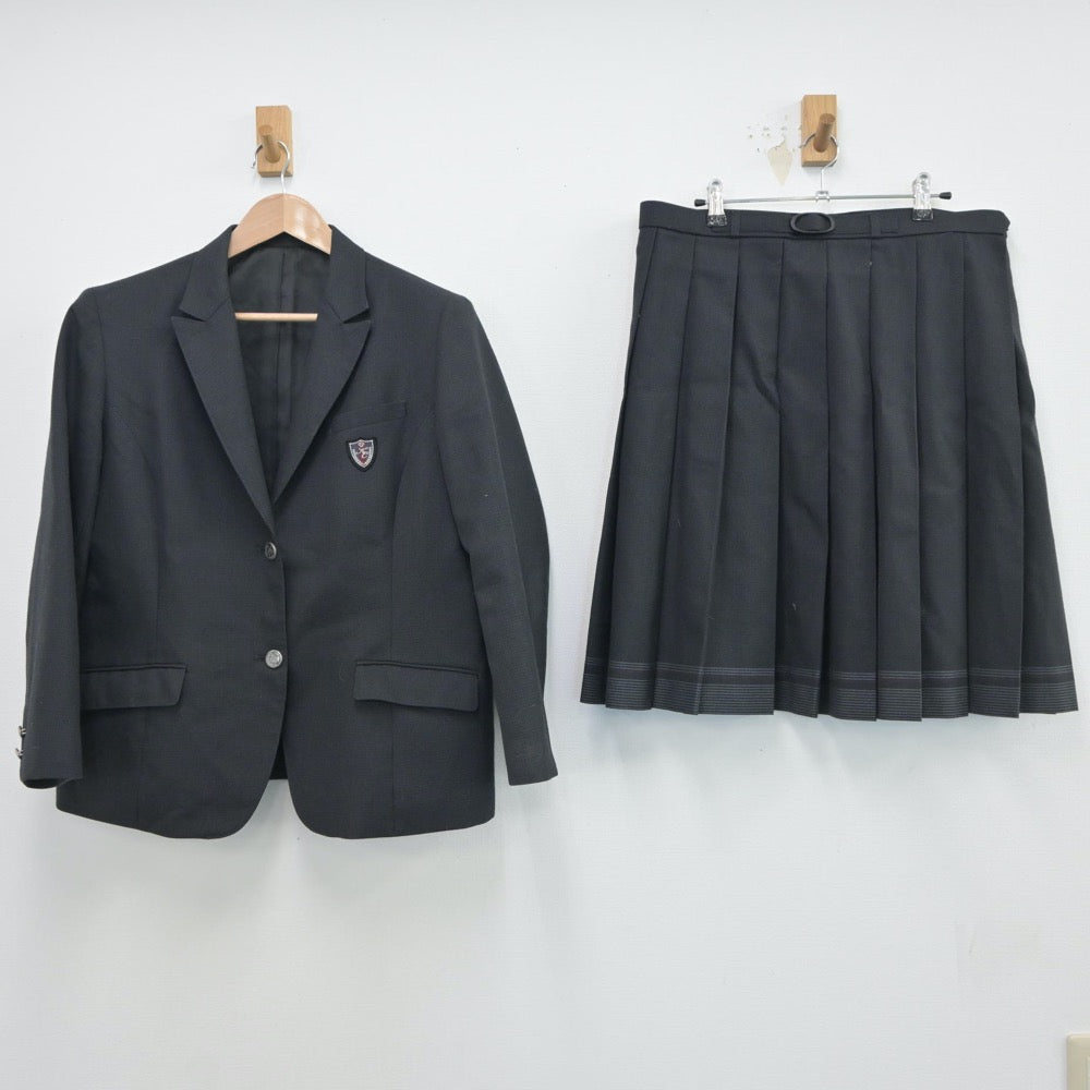 【中古】石川県 石川県小松商業高等学校 女子制服 2点（ブレザー・スカート）sf017799