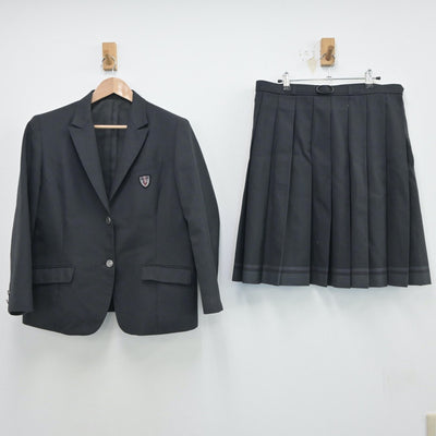 【中古】石川県 石川県小松商業高等学校 女子制服 2点（ブレザー・スカート）sf017799