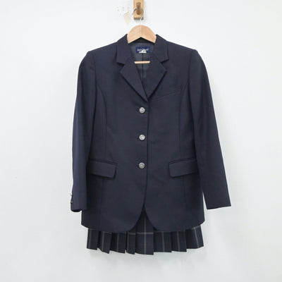 【中古】東京都 駒澤大学高等学校 女子制服 3点（ブレザー・ニット・スカート）sf017802