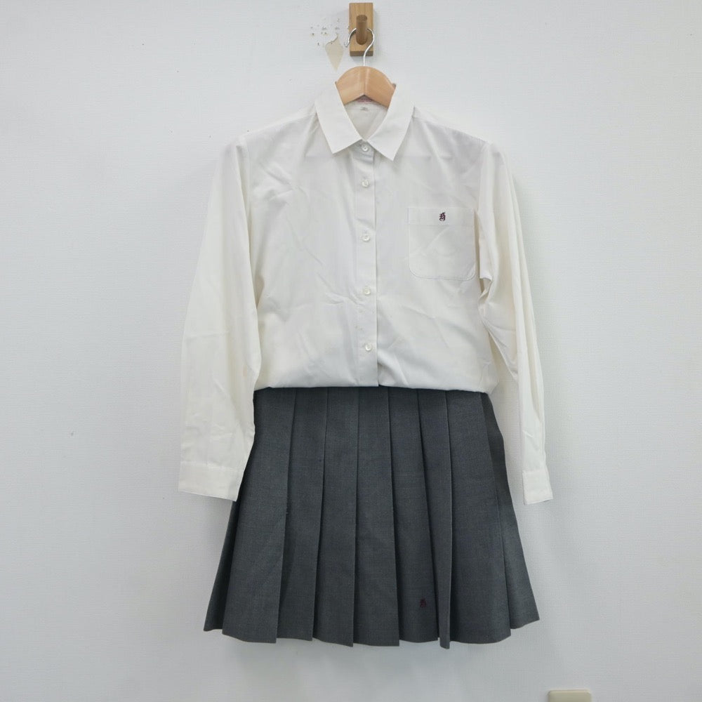 【中古】茨城県 常総学院高等学校 女子制服 4点（ブレザー・シャツ・スカート）sf017809